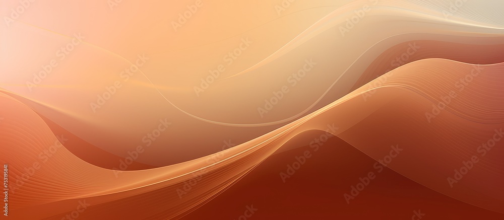 Poster blurred light brown gradient design abstract backdrop in 2d format