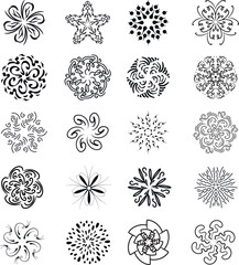 Set of vectorized hand-drawn shapes. Ideal for making patterns.