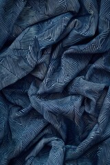 The intricate texture of blue denim fabric, capturing the essence of classic style in a timeless backdrop