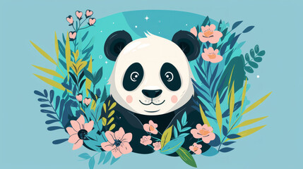 Adorable Panda Illustration for National Panda Day