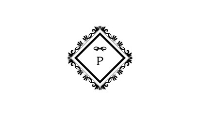 Playing Cards Poker Shaped Alphabetical Logo