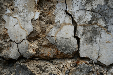 A concrete texture with cracks and dirt