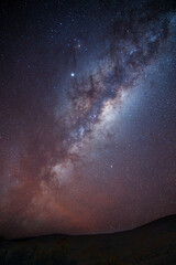 night photography. Milky Way contemplated in the southern hemisphere, Atacama region, Chile