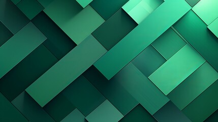 An abstract geometric background pattern in green colors offers a visually striking design with its dynamic shapes and vibrant hues.
