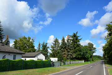 Dorfstrasse in Briest im Havelland