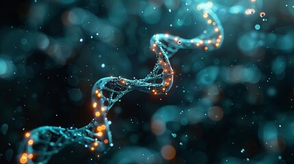 Genetic Engineering: Blurred Lab Scene for Presentation Slide Generative AI