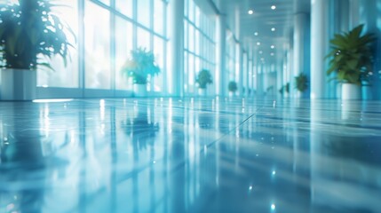 Organizational Development: Blurred Scene for Presentation Slide Generative AI