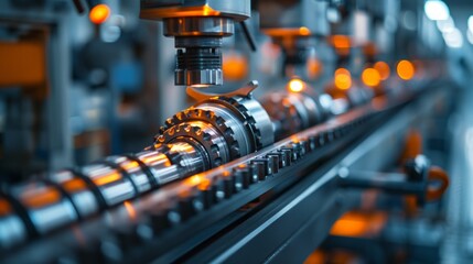 Precision Engineering: A Blurred Scene for a Presentation Slide Generative AI