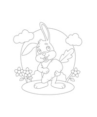 easter coloring page for kids