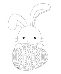 easter coloring page for kids
