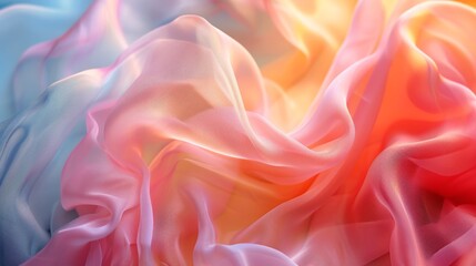 Obraz premium Textile Design Scene for Presentation Slide Generative AI