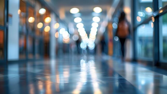 Vocational Education: Blurred Scene for Presentation Slide Generative AI