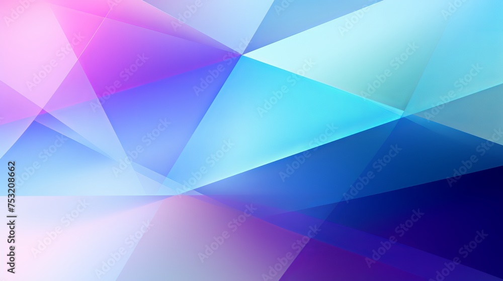 Canvas Prints geometric background design in blue, purple, and light blue hues is suitable for various purposes su