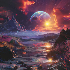 sunrise over the sea