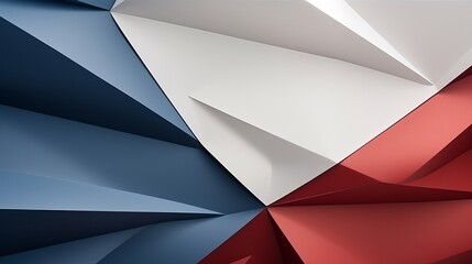 Macro imagery showcases paper folded into geometric shapes, producing a three-dimensional effect and forming an abstract background.
