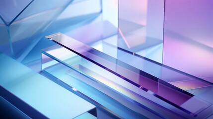 Abstract background with transparent colored glass.