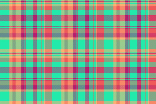Plaid background check of seamless textile texture with a fabric vector tartan pattern.