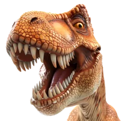 Fototapeten 3D Cartoon Style T-Rex Logo Illustration No Background © Kevin