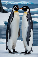 Fototapeta premium Image of Penguins in Antarctic