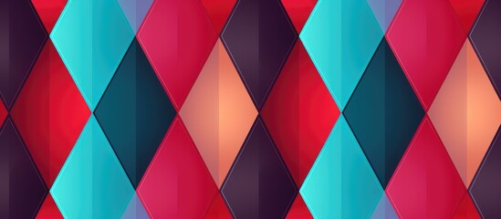 Abstract geometric pattern with lines and rhombuses in seamless 2d background