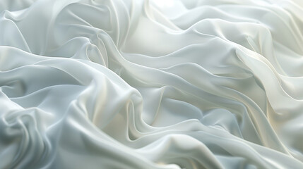 Obraz premium Abstract white satin like waves background