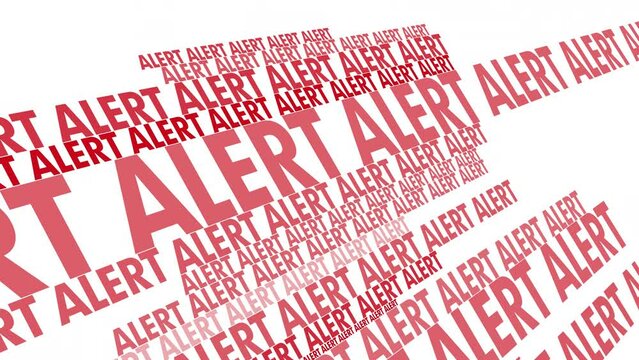 Alert background with white texture and red text alert modern and vital warning for pressing danger and high priority threats