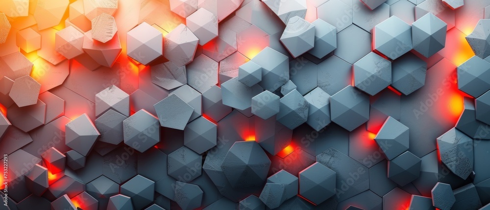 Poster Abstract Background With Numerous Cubes