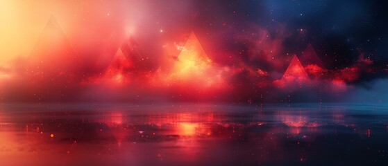 Naklejka premium Blurry Body of Water