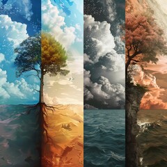 The four seasons of the year