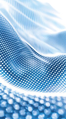 Naklejka premium White blue background, light blue dot background, from dense to diffuse, visual interlacing
