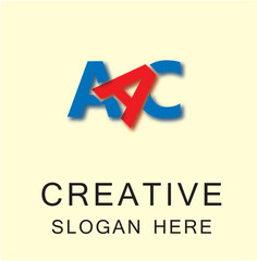 AAC 3 Letter Logo Creative