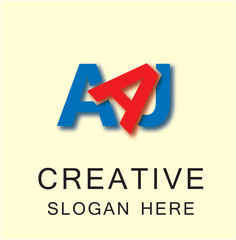 AAJ 3 Letter Logo Creative