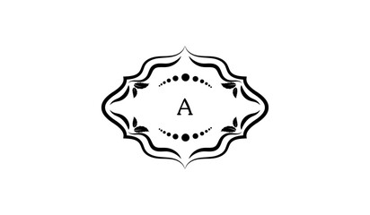 Wax Seal on White Alphabetical Logo