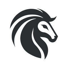 Horse logo. Vector illustration,isolated on white background