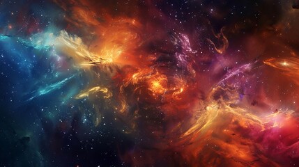 Abstract galaxy view