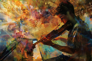 Melody of Colors: A Violinist's Passion