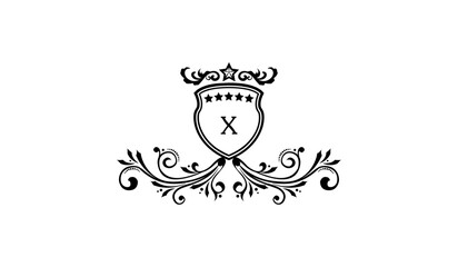 Luxury Crown Alphabetical Logo