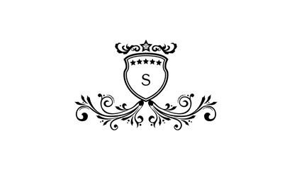 Luxury Crown Alphabetical Logo