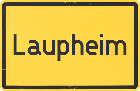 Ortsschild Laupheim