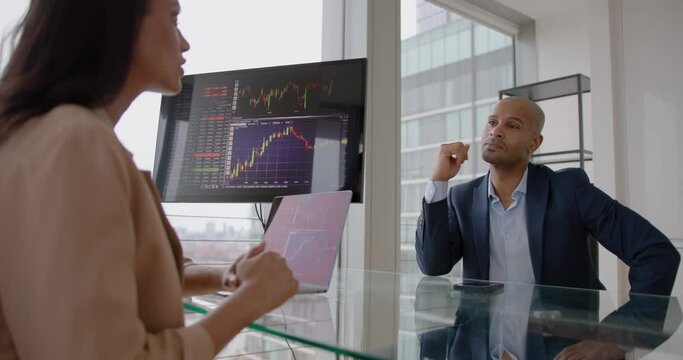 Business People Meeting for Interview in Office and Talking