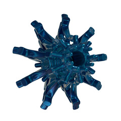 Metal abstract object,3d render © neurostructure