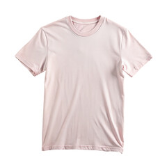 Pink t-shirt isolated on transparent background.