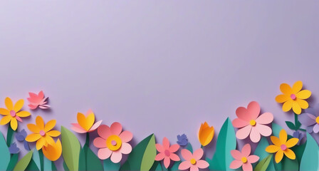 spring flower border