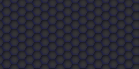 Grey and blue hexagons background. Abstract background with squares