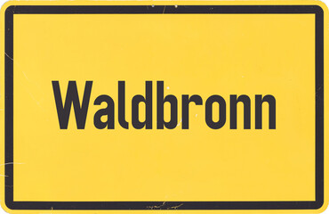 Ortsschild Waldbronn