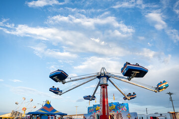 amusement park ride at county fair