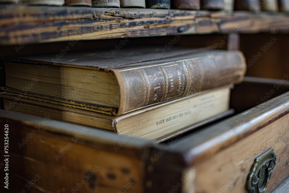 Poster a book with a secret compartment or a hidden message inside it