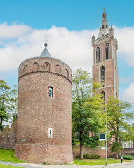 Rattentoren at St. Christopher's Cathedral (Christoffelkathedraal) in Roermond in the province of Limburg Netherlands (Nederland)