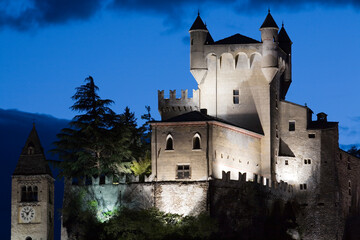 Fototapeta premium Italien, Aostatal, Burg St. Pierre