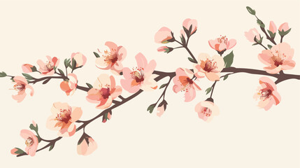 Obraz na płótnie Canvas Peach flowers 